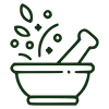 pestle and mortar accordion icon