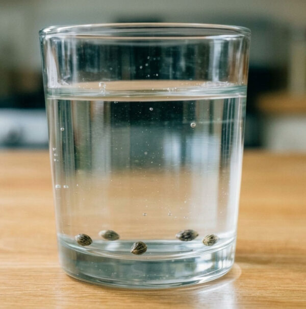 try the germination method glass water method for cannabis